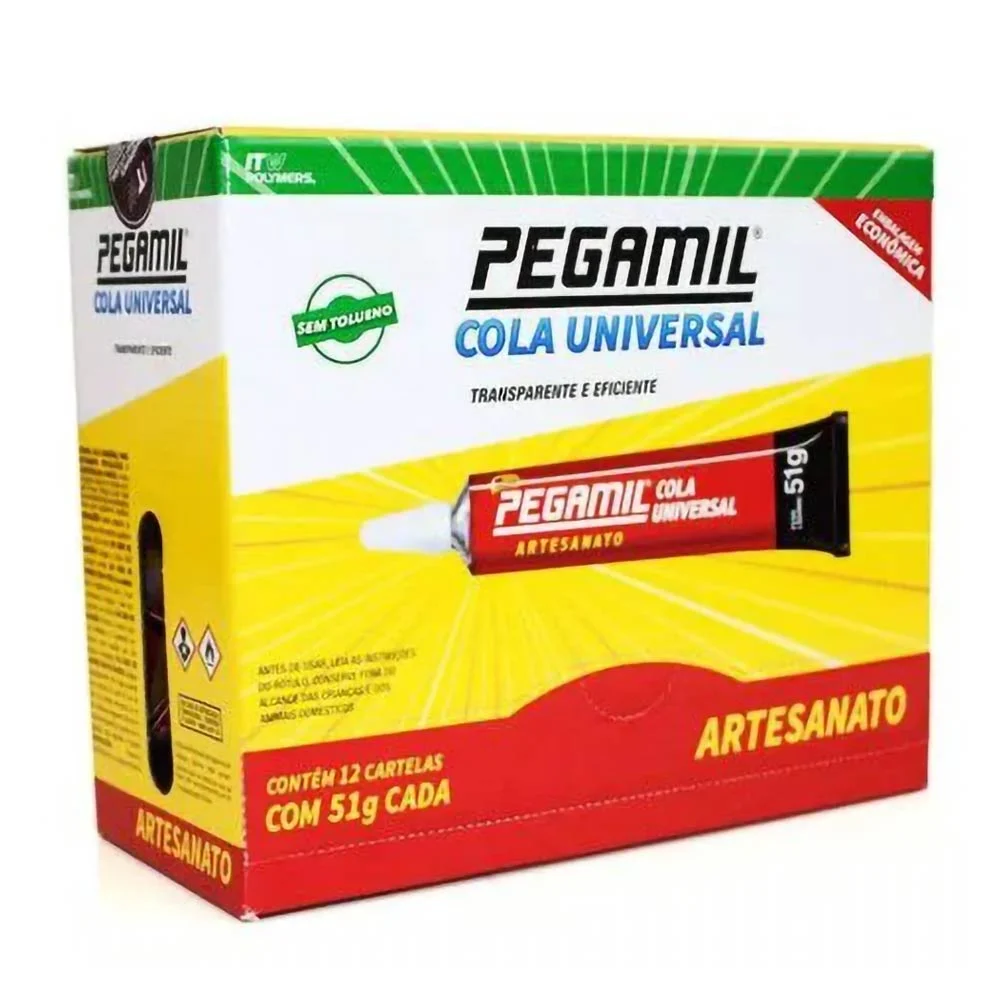 Cola Universal Pegamil Para Artesanato 5 Cola Universal Pegamil Para Artesanato - Imagem 5
