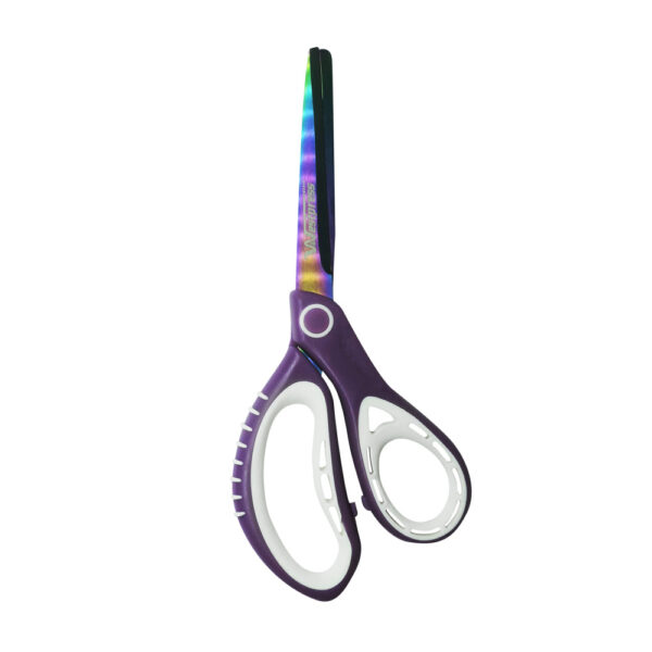 Tesoura 8,5"(21 Cm) Titanium Cabo Soft Arco Iris