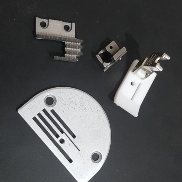 Kit Acessorios Refilar Reta Ind. (Chapa,Dente,Calcador Teflon,Faca E Sup.Faca)