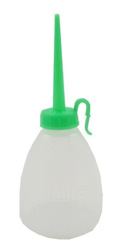 Almotolia Transparente Plástica Bico Reto