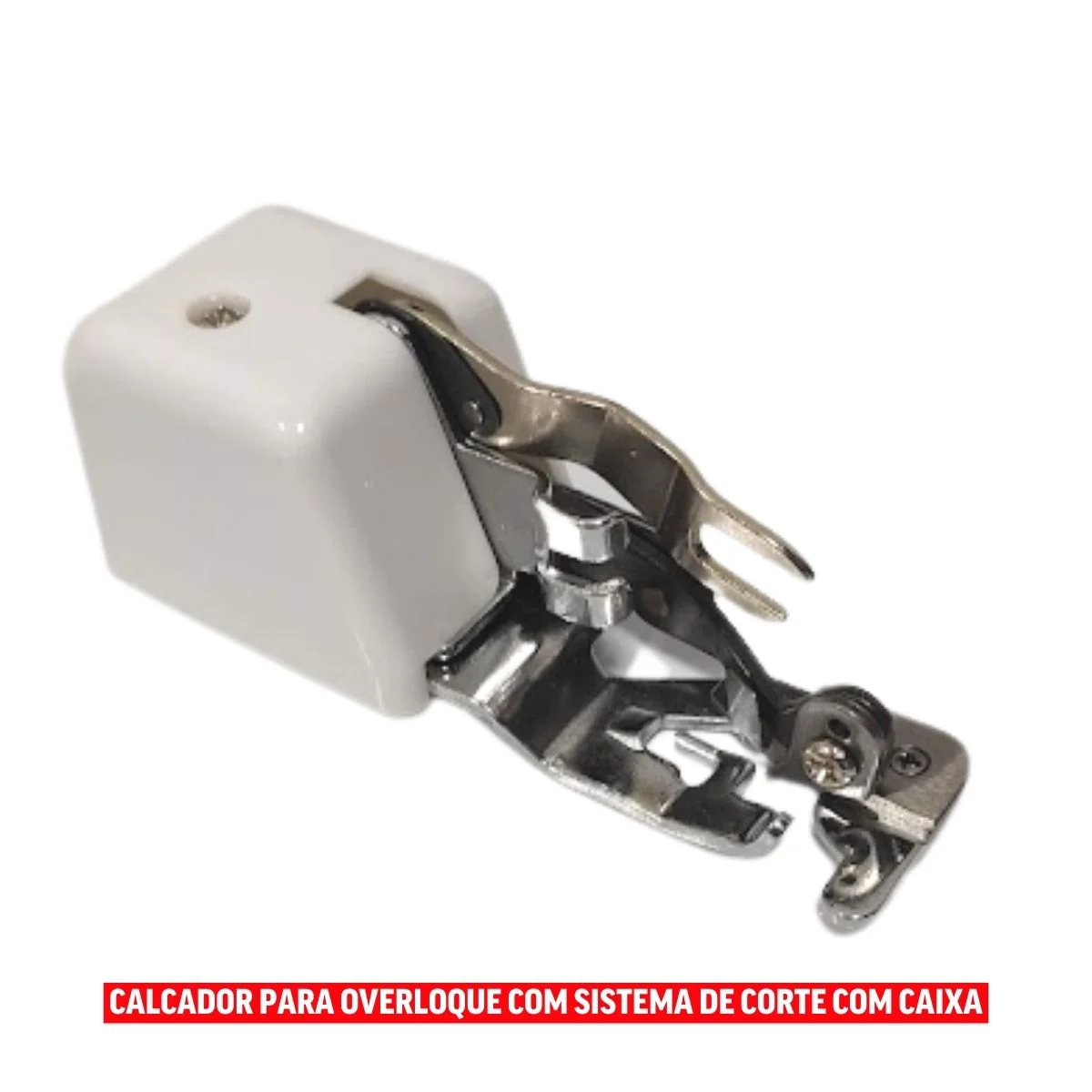 Calcador Para Overlock Com Sistema de Corte Com Caixa