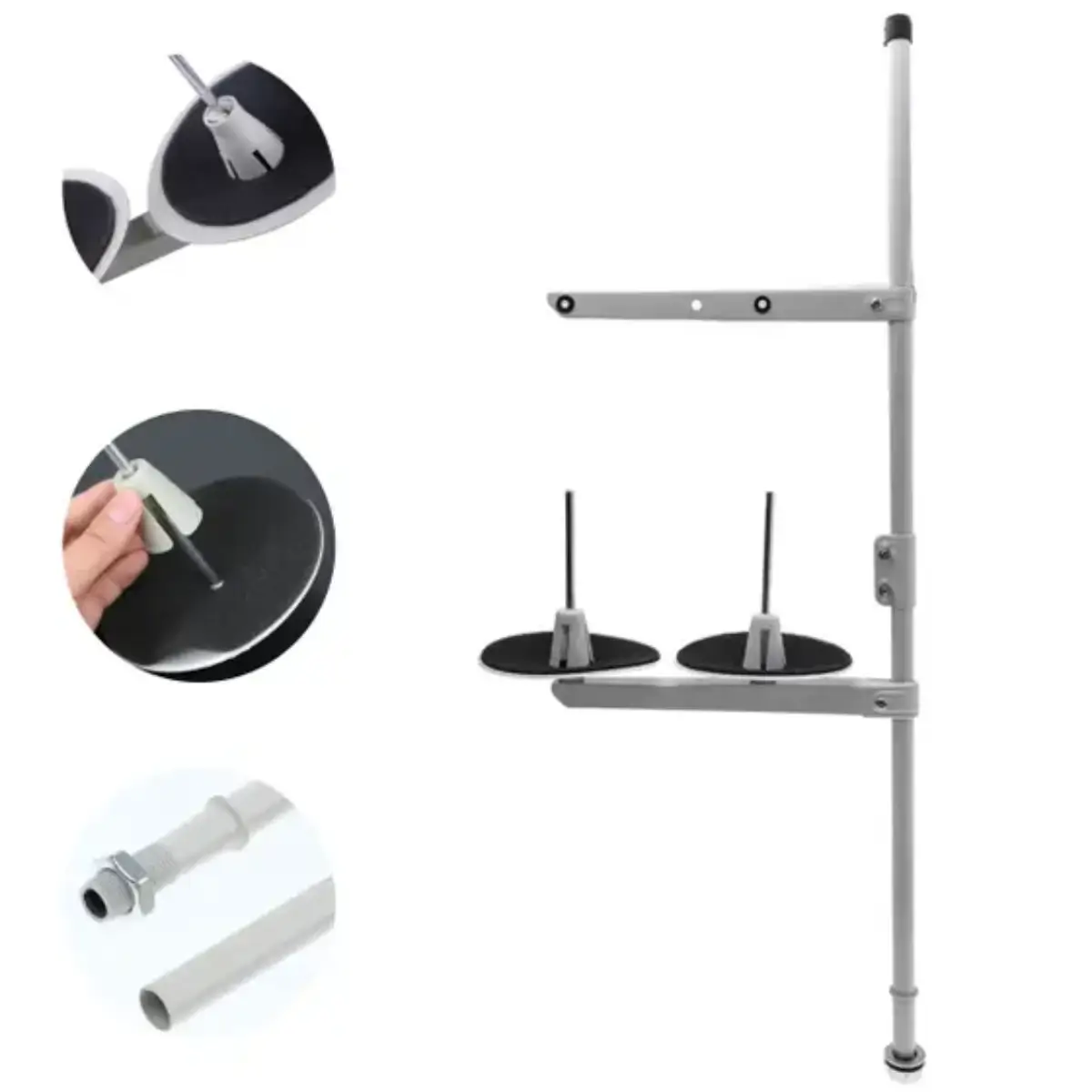 Porta Fio 2 Cones para Máquina de Costura Reta Industrial